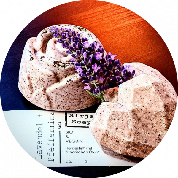 SAGA Lavendel + Pfefferminz Körperseife